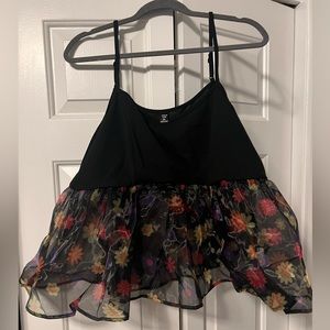 SHEIN Floral Mesh Cami Top